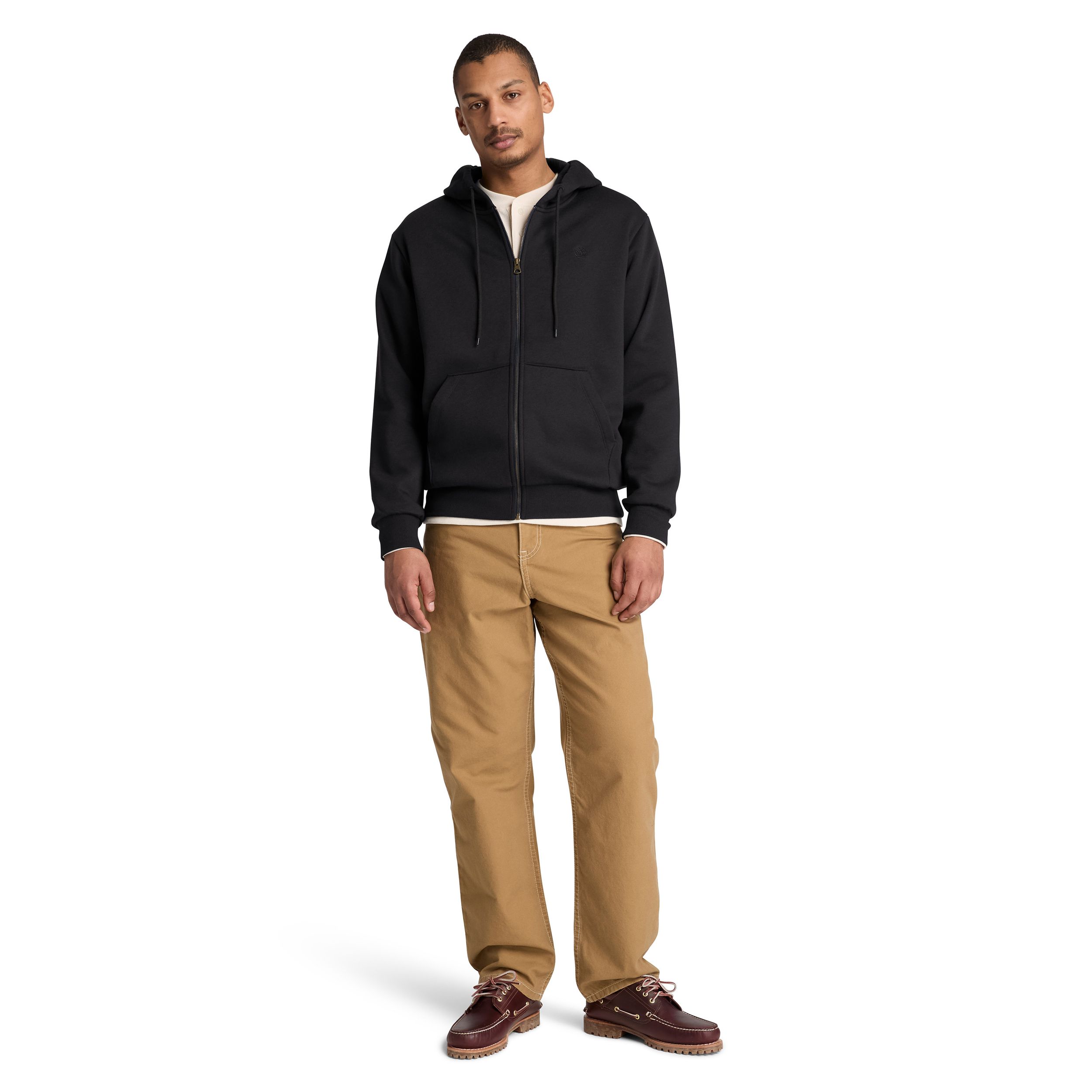 Chandail à capuche en molleton avec glissière pleine longueur pour hommes, Timberland