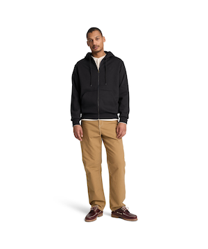 Chandail à capuche en molleton avec glissière pleine longueur pour hommes, Timberland