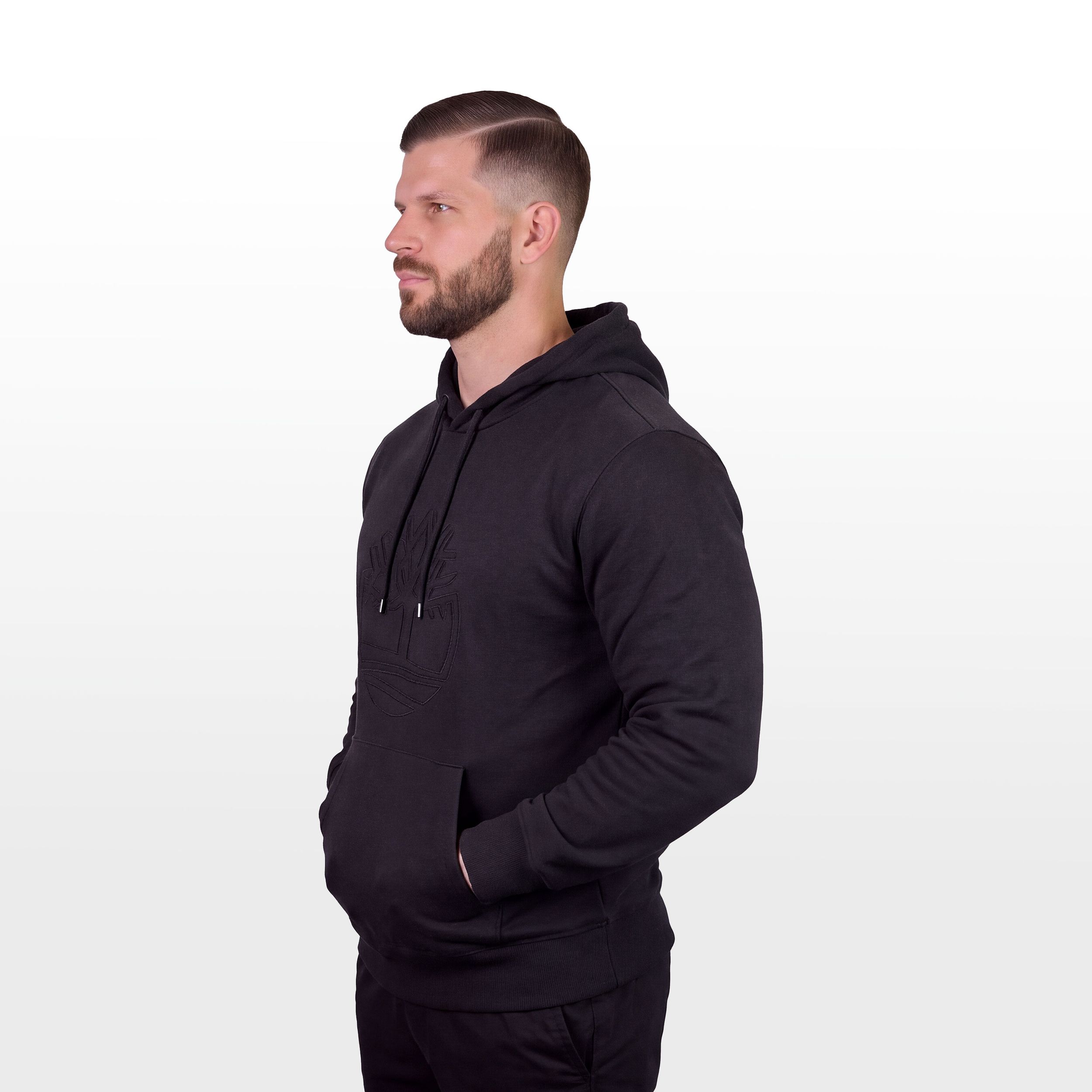Chandail à capuche en molleton à enfiler avec logo arbre pour hommes, Timberland