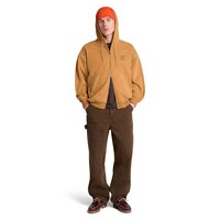 Chandail à capuche teint en pièce avec glissière pleine longueur pour hommes, Timberland
