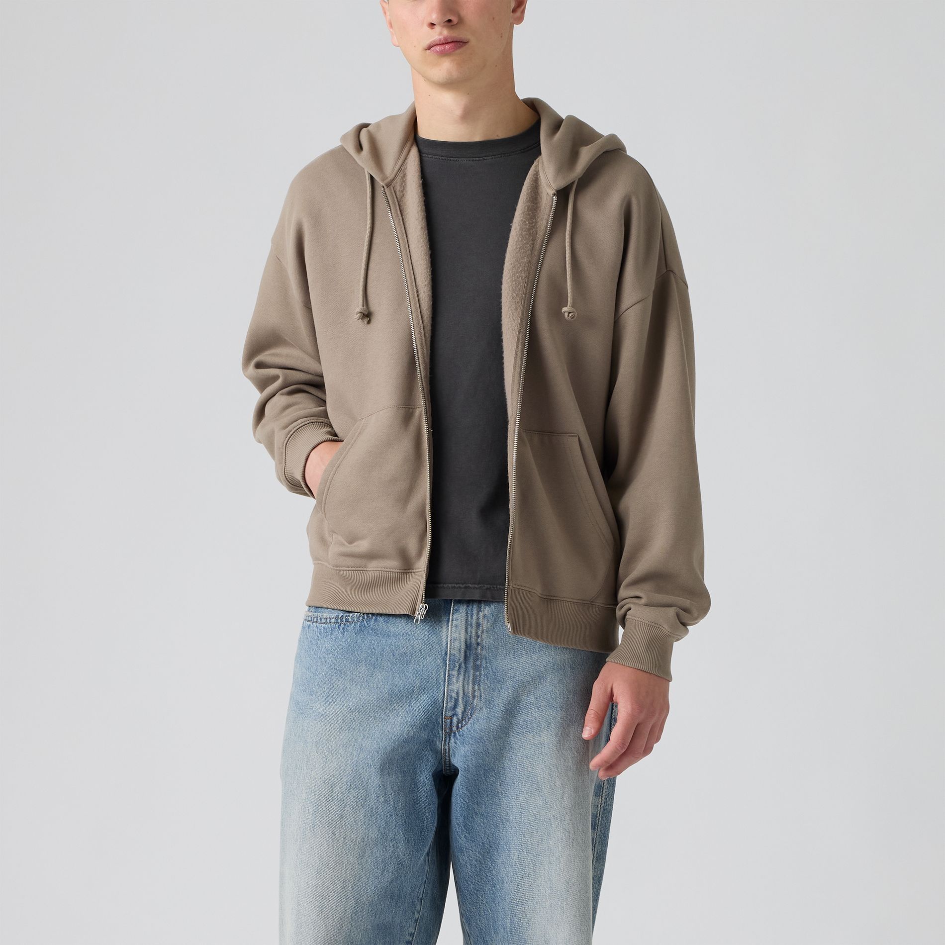Levi's Men's Boxy Full Zip Sweatshirt