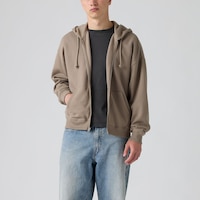 Levi's Men's Boxy Full Zip Sweatshirt Front_Flat