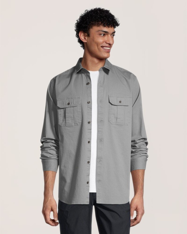 WindRiver Men's Long Sleeve Classic Fit Utility Shirt