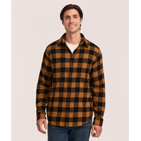 WindRiver Men's Stretch Regular Fit Basic Flannel Shirt