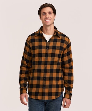 Chemise en flanelle de base extensible pour hommes, WindRiver