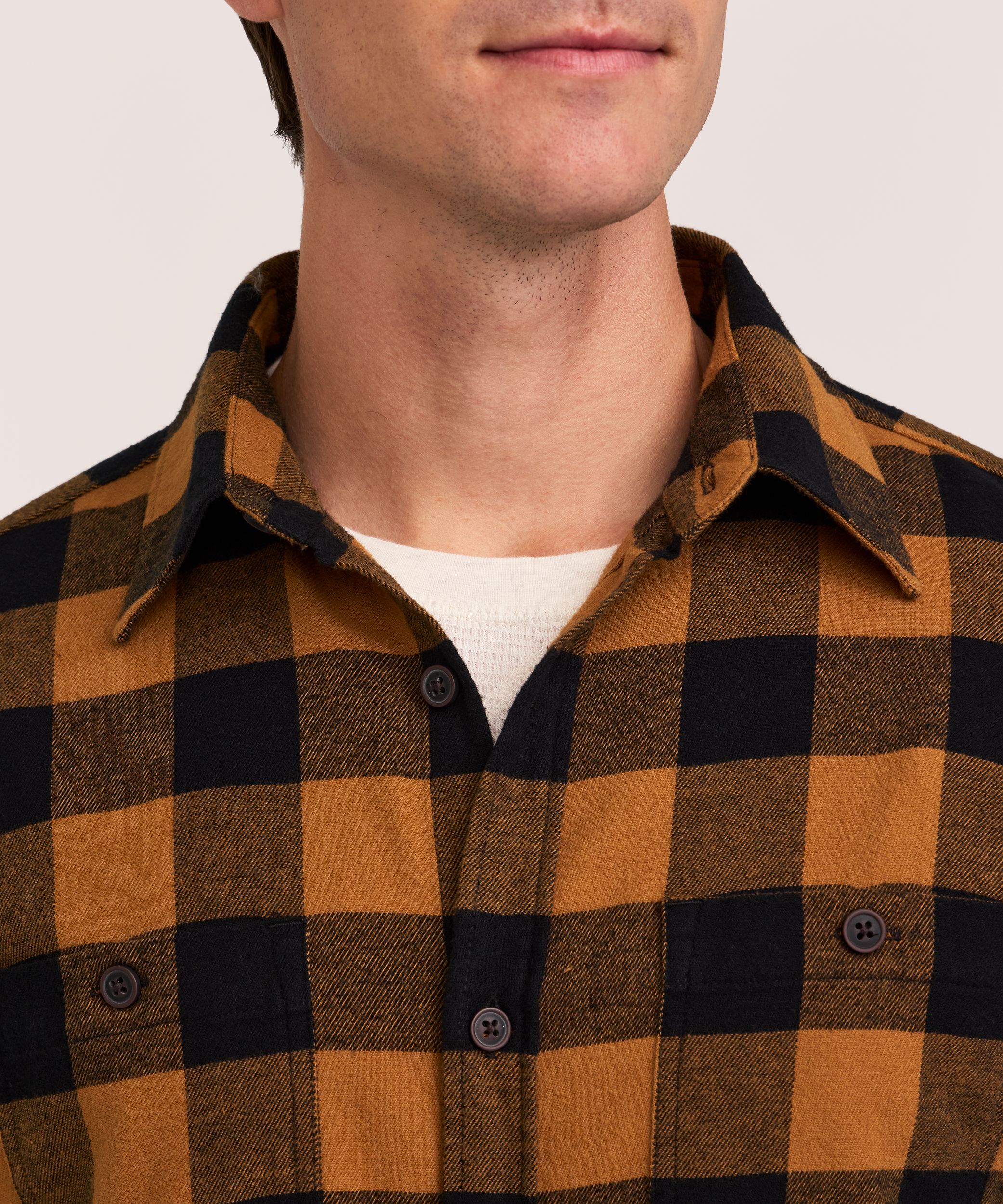 Chemise en flanelle de base extensible pour hommes, WindRiver