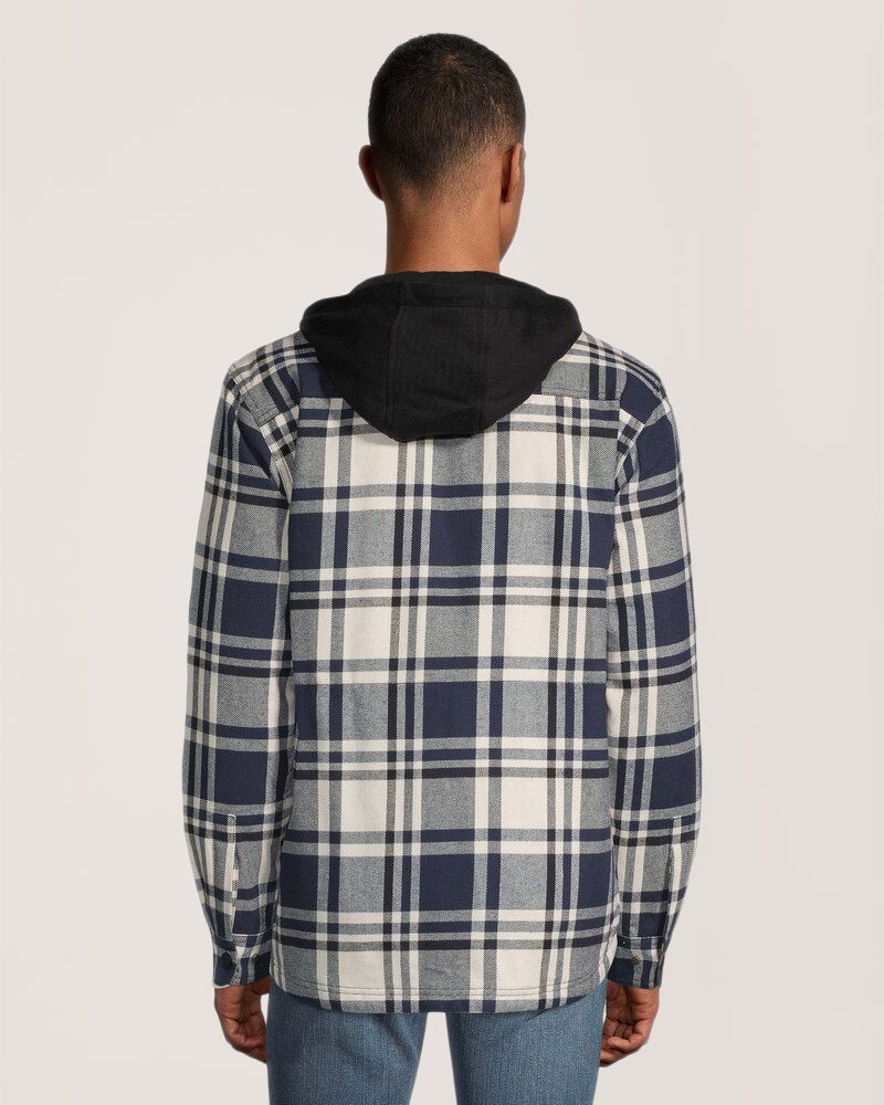 WindRiver Men's Lined T-Max Insulated Flannel Hooded Cotton