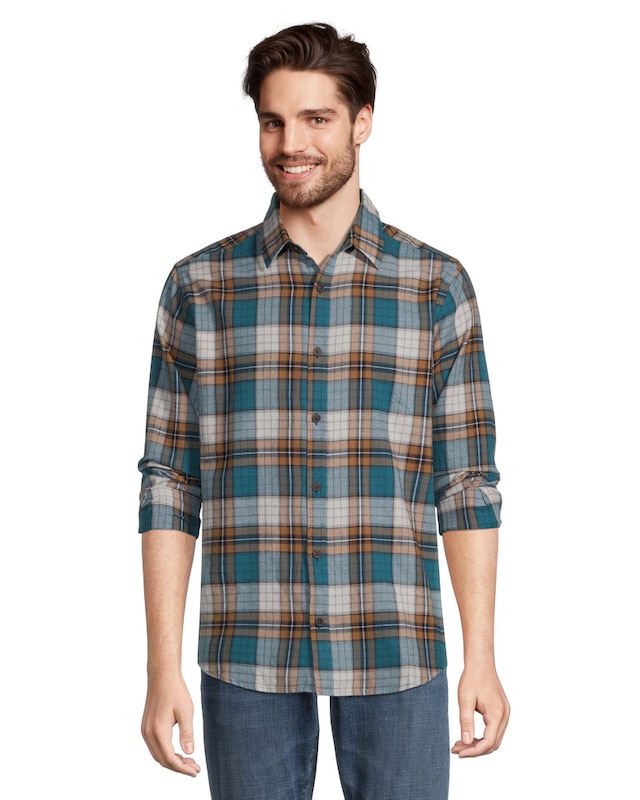Men's Cotton Flannel Shirt Marks
