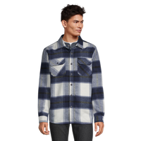 Veste-chemise à carreaux pour hommes, Boston Traders Front_Flat