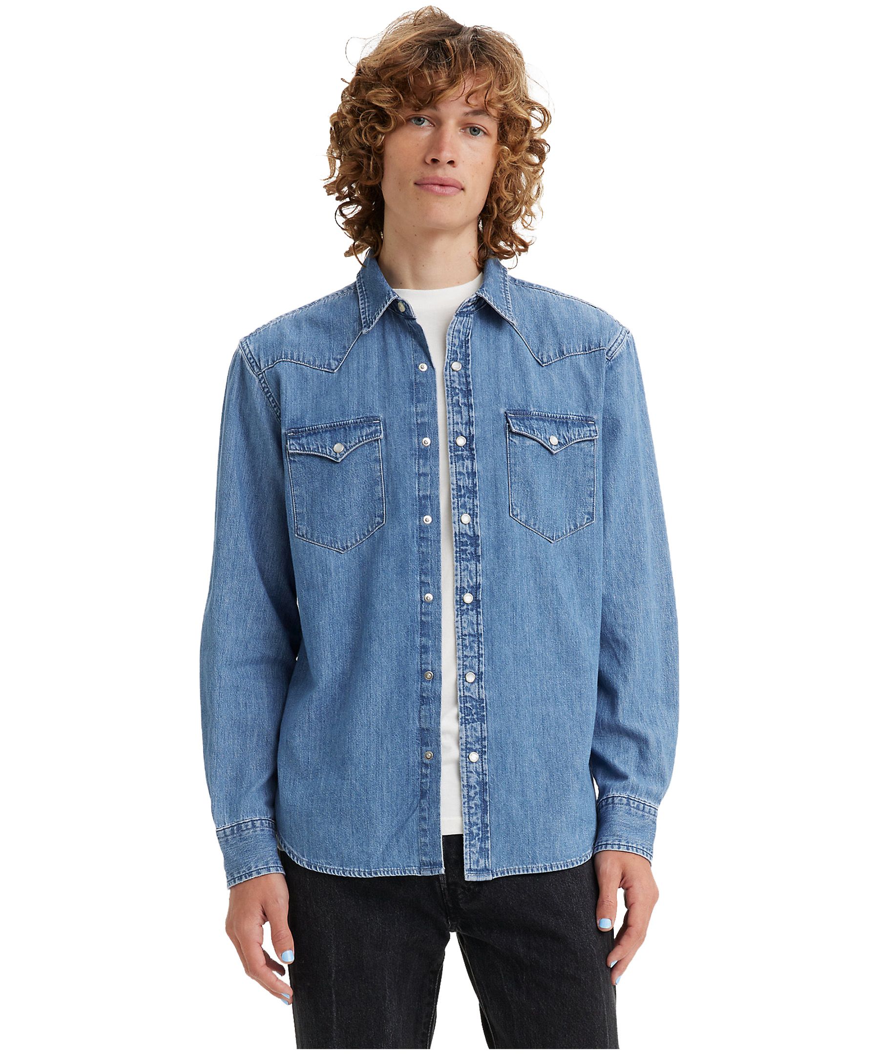 Levi's Men's Barstow Cotton Twill Classic Fit Long Sleeve Western Shirt