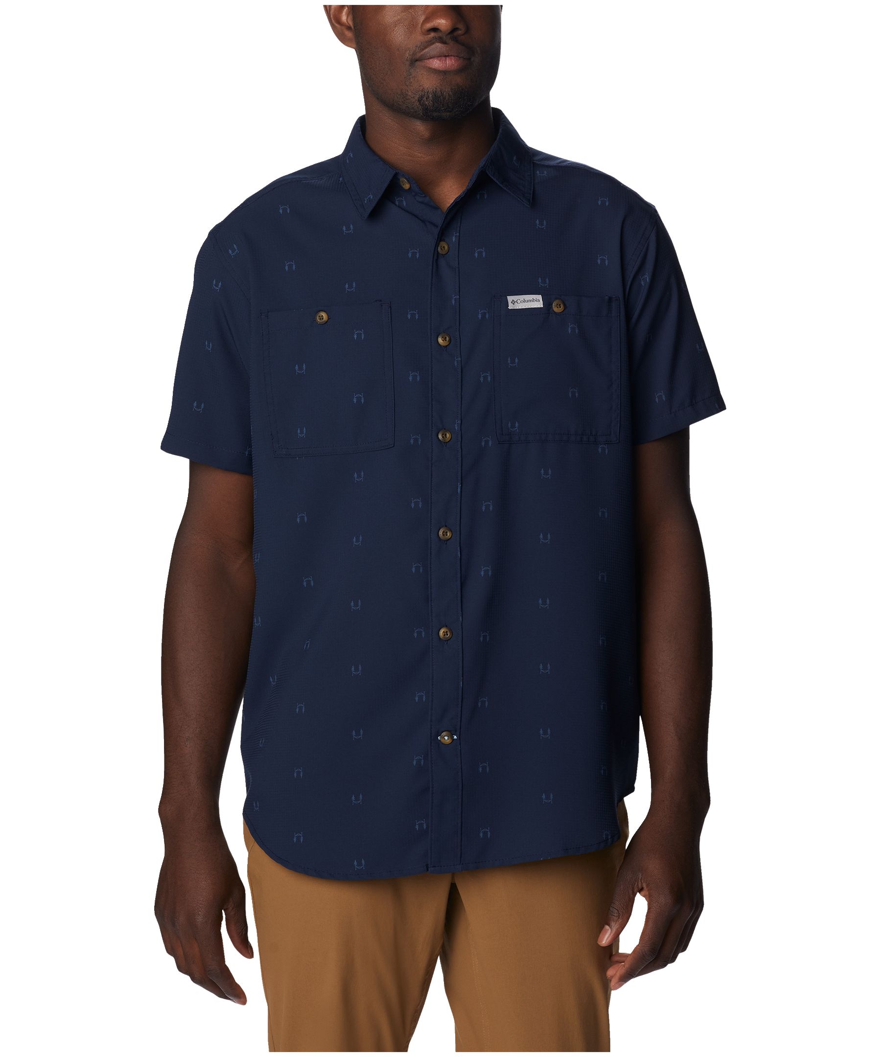 Columbia Men's Utilizer Long Sleeve Omni Shade Woven Printed Shirt | Marks