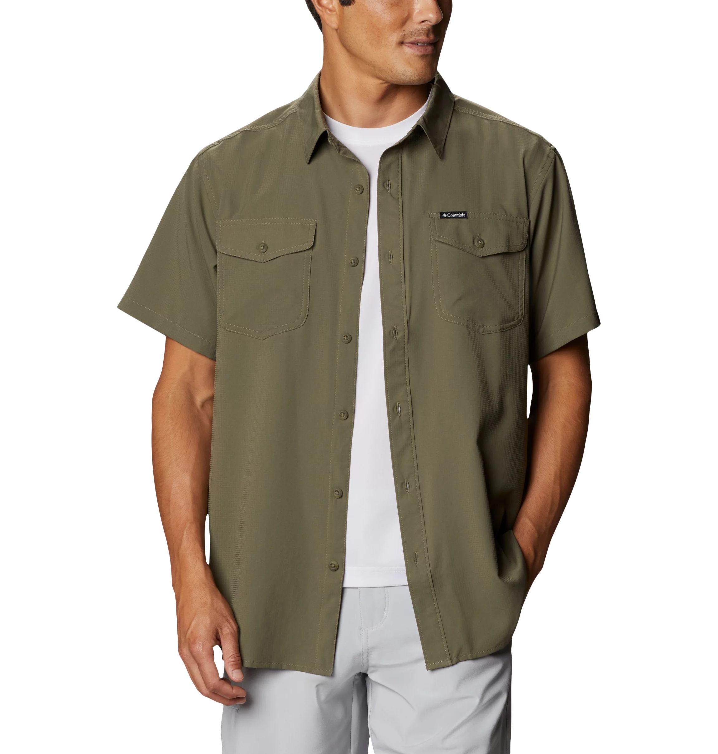 Columbia Men's Utilizer II Solid Short Sleeve Shirt - XL - Green