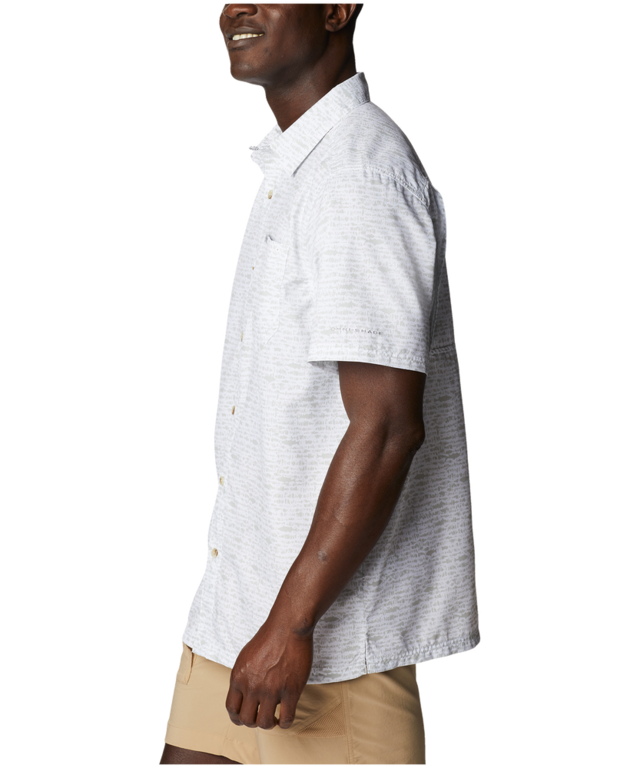 Columbia Men's Super Slack Tide Camp Short Sleeve Omni Shade Shirt Marks