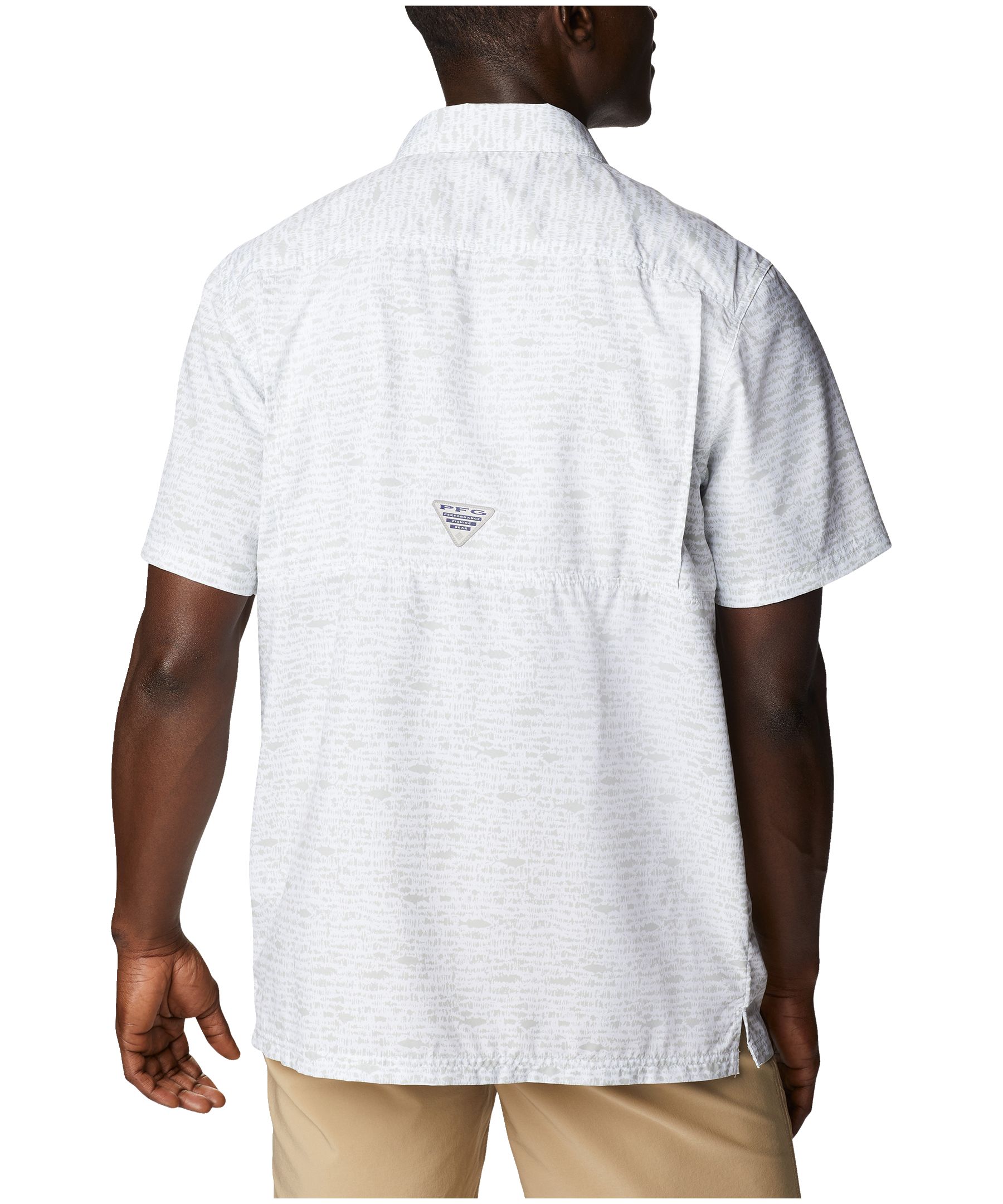 Chemise de camping à manches courtes avec protection Omni Shade pour hommes, Columbia, Super Slack Tide