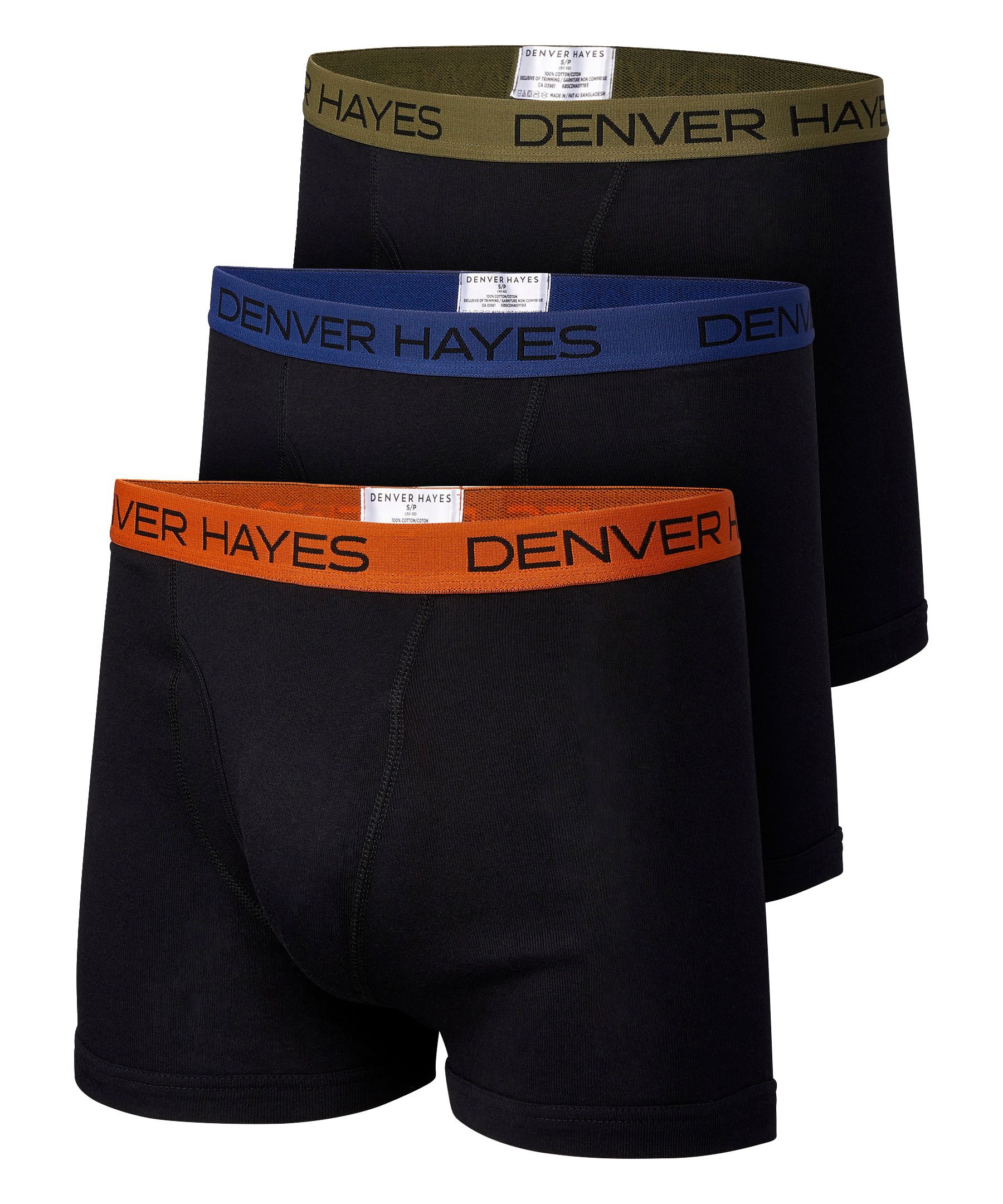 Denver Hayes Men's 3 Pack Boxer Briefs