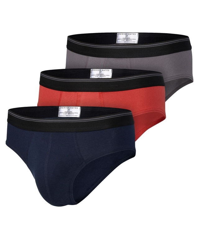 Denver Hayes Men's 4-Pack Yarn Dye Sport Briefs