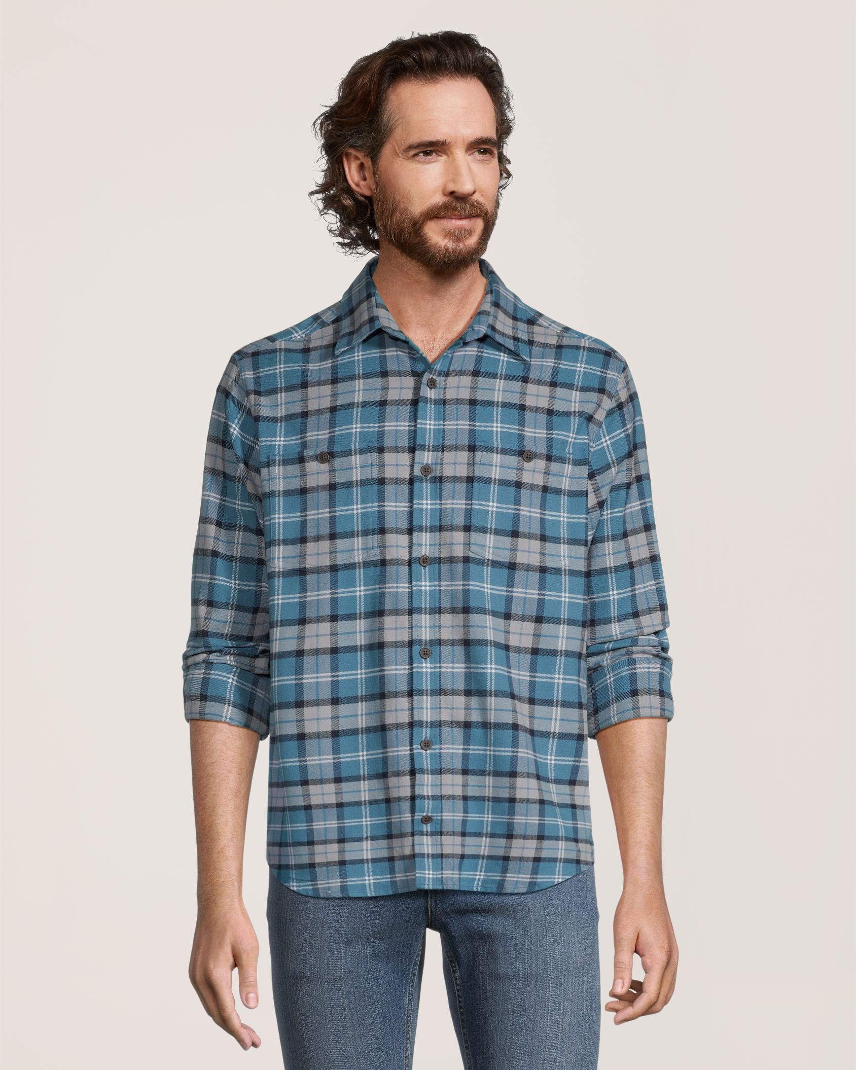 Essentials Blazer Extensible Boutonné Homme - Coupe Classique Et Confortable