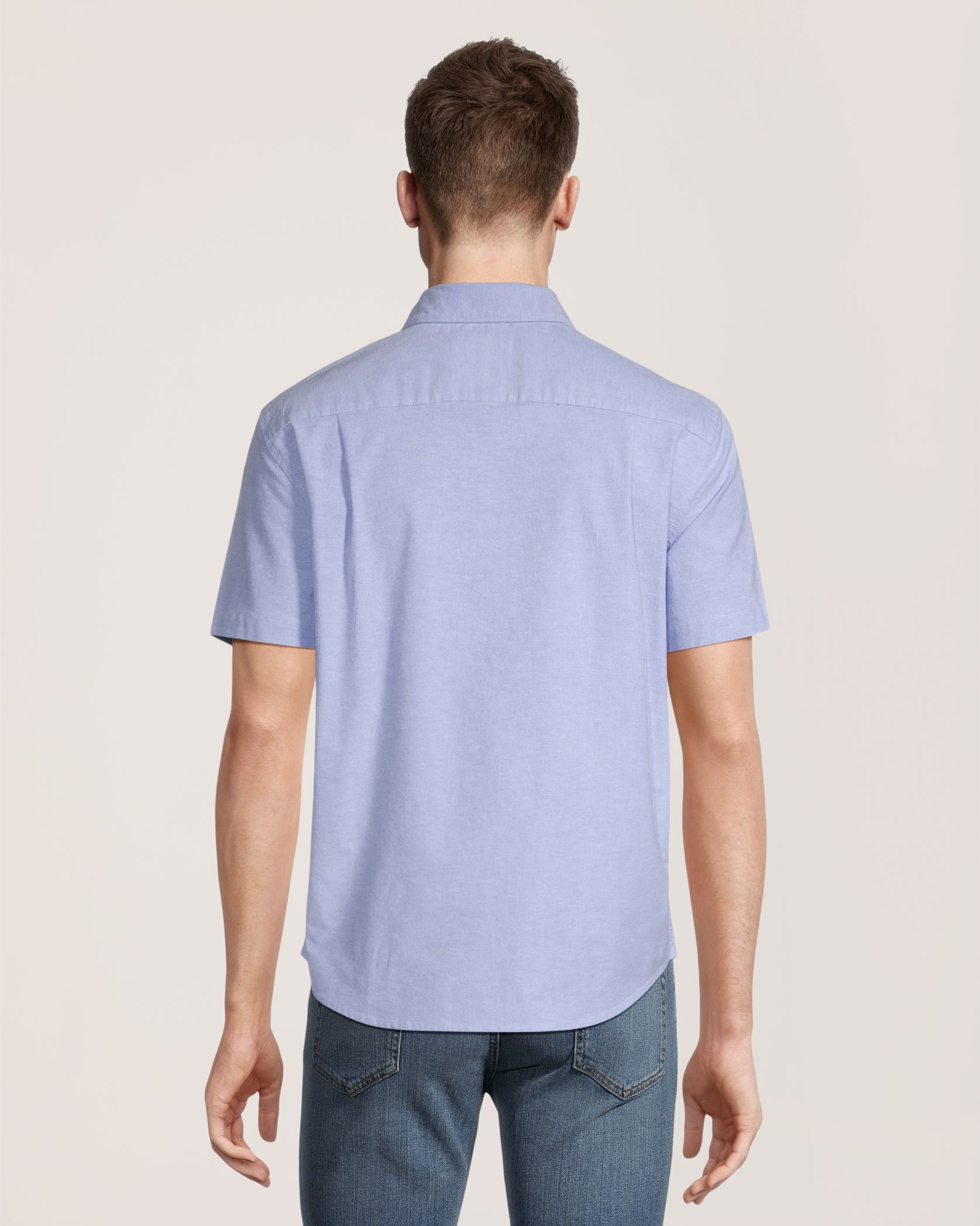 Denver Hayes Men's Oxford Modern Fit Casual Shirt