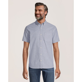 Denver Hayes Men's Oxford Modern Fit Casual Shirt Front_Flat
