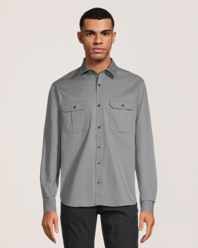 WindRiver Men's Long Sleeve Classic Fit Utility Shirt