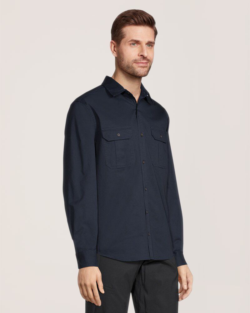 WindRiver Men's Long Sleeve Classic Fit Utility Shirt