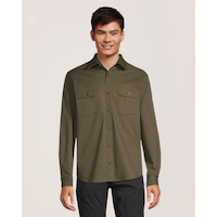 WindRiver Men's Long Sleeve Classic Fit Utility Shirt
