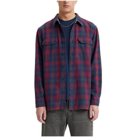 Chemise travailleur classique en flanelle de coupe décontractée à manches longues pour hommes, Levi's Front_Flat