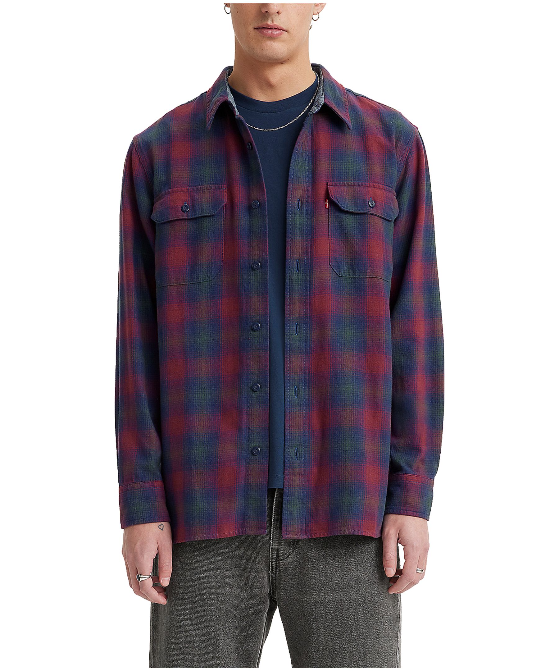Levi's Men's Classic Worker Relaxed fit Long Sleeve Flannel Shirt | Marks