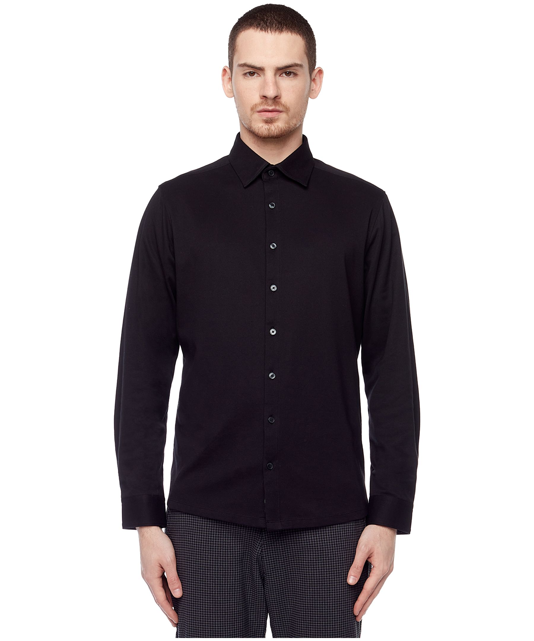 Projek Raw Men's Long Sleeve Modern Fit Vegan Button Down Shirt | Marks