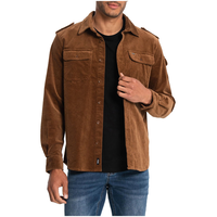 Surchemise en velours côtelé pour hommes, Norman, Lois Front_Flat