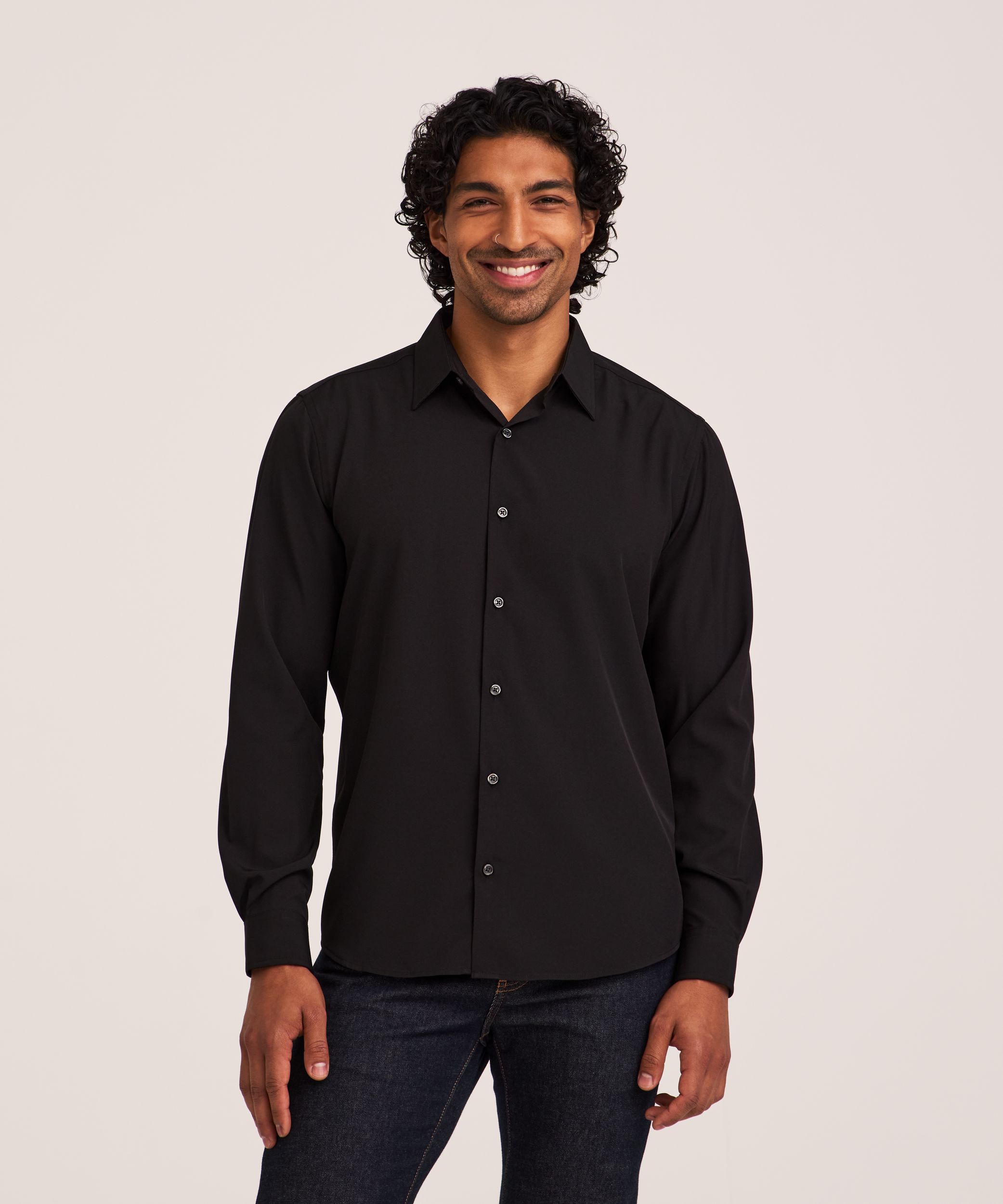 Denver Hayes Men’s Hybrid 4 Way Stretch Dress Shirt