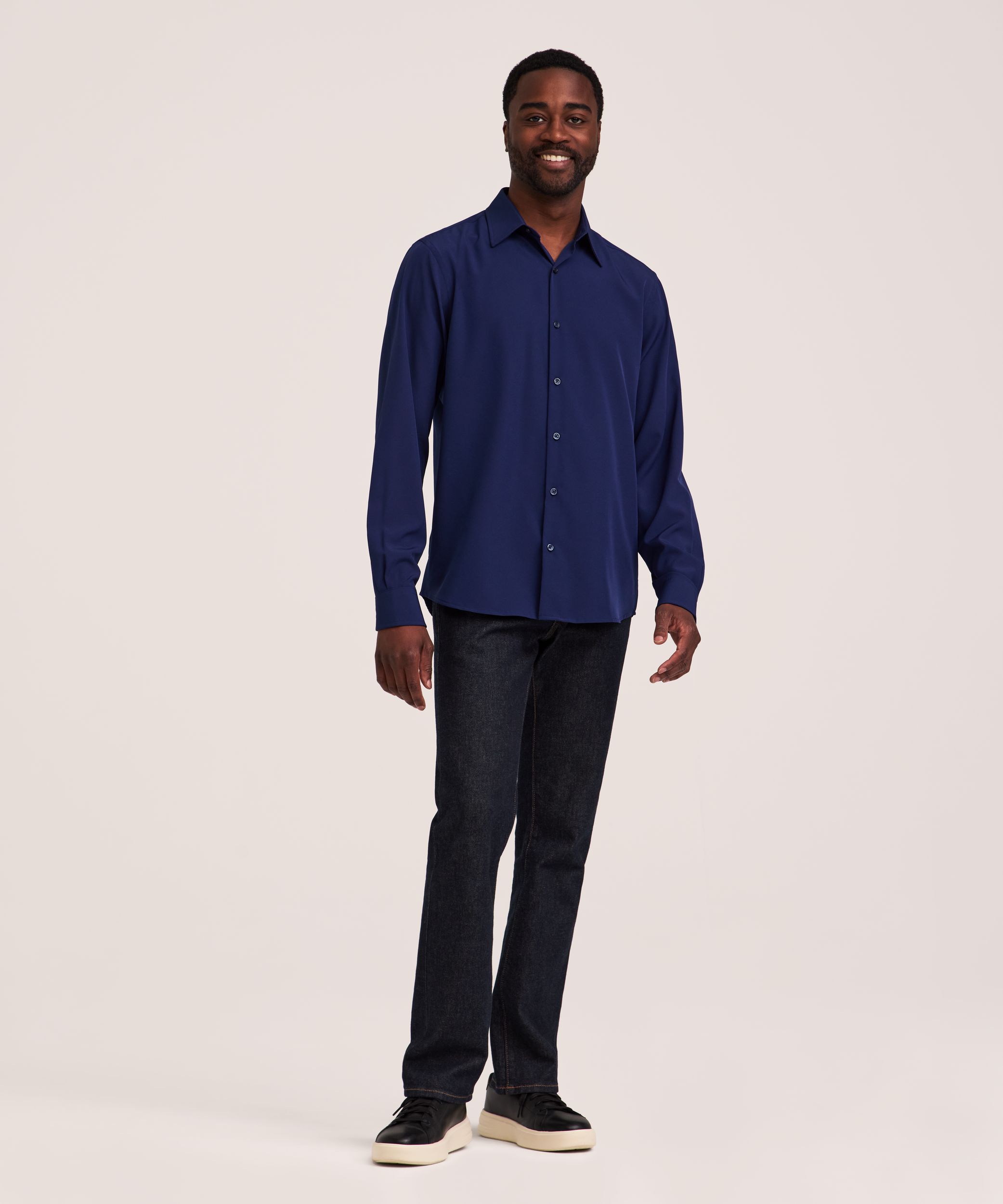 Denver Hayes Men’s Hybrid 4 Way Stretch Dress Shirt