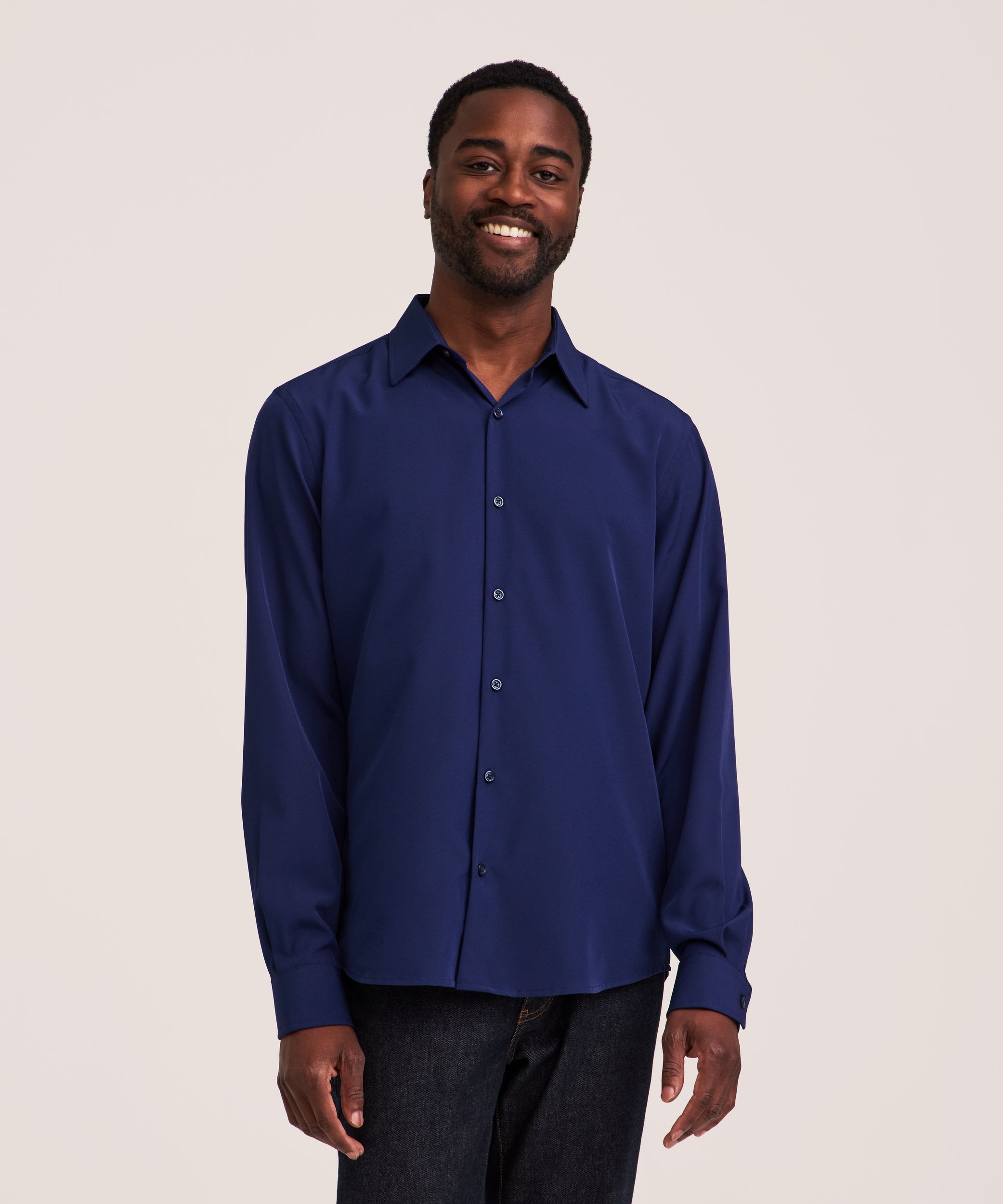 Denver Hayes Men’s Hybrid 4 Way Stretch Dress Shirt