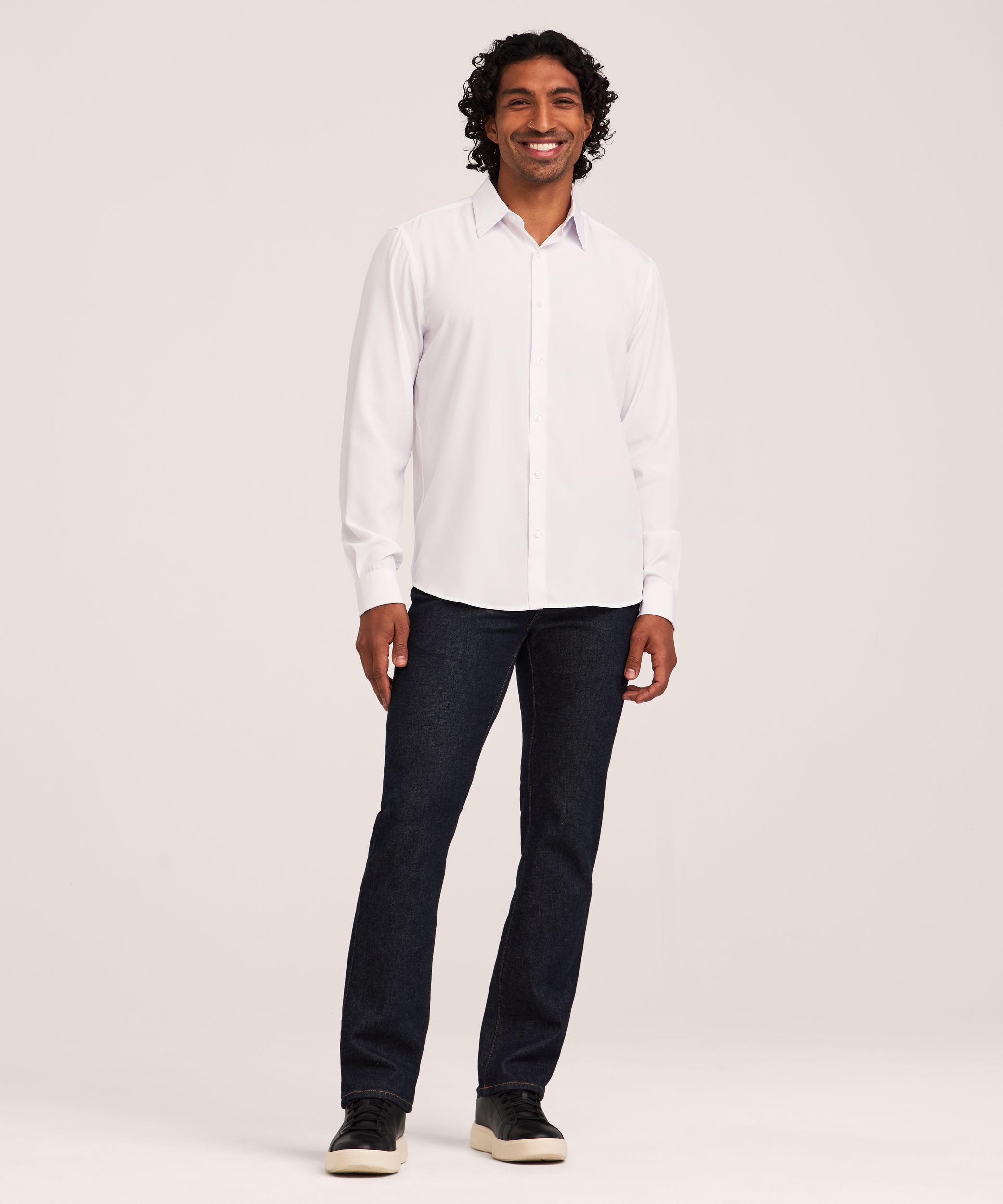 Denver Hayes Men’s Hybrid 4 Way Stretch Dress Shirt