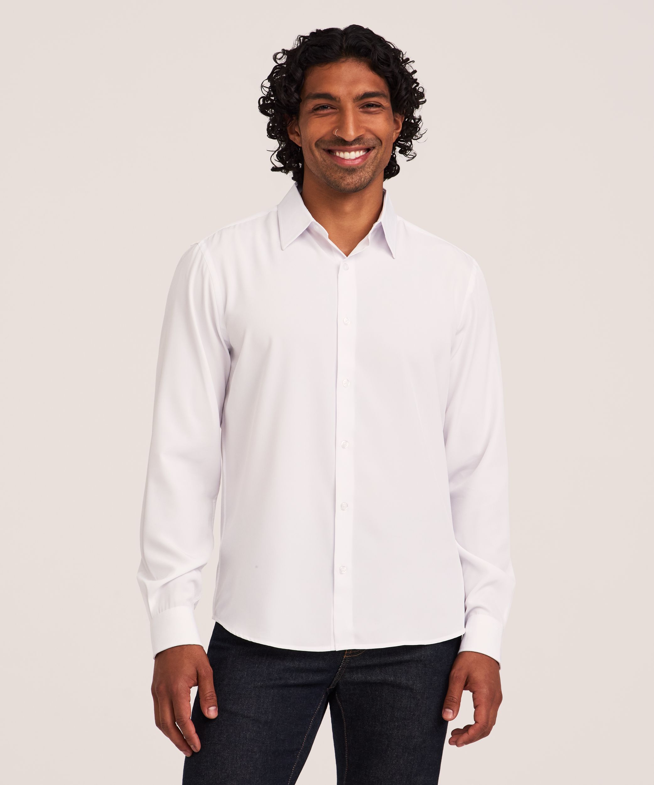 Denver Hayes Men’s Hybrid 4 Way Stretch Dress Shirt