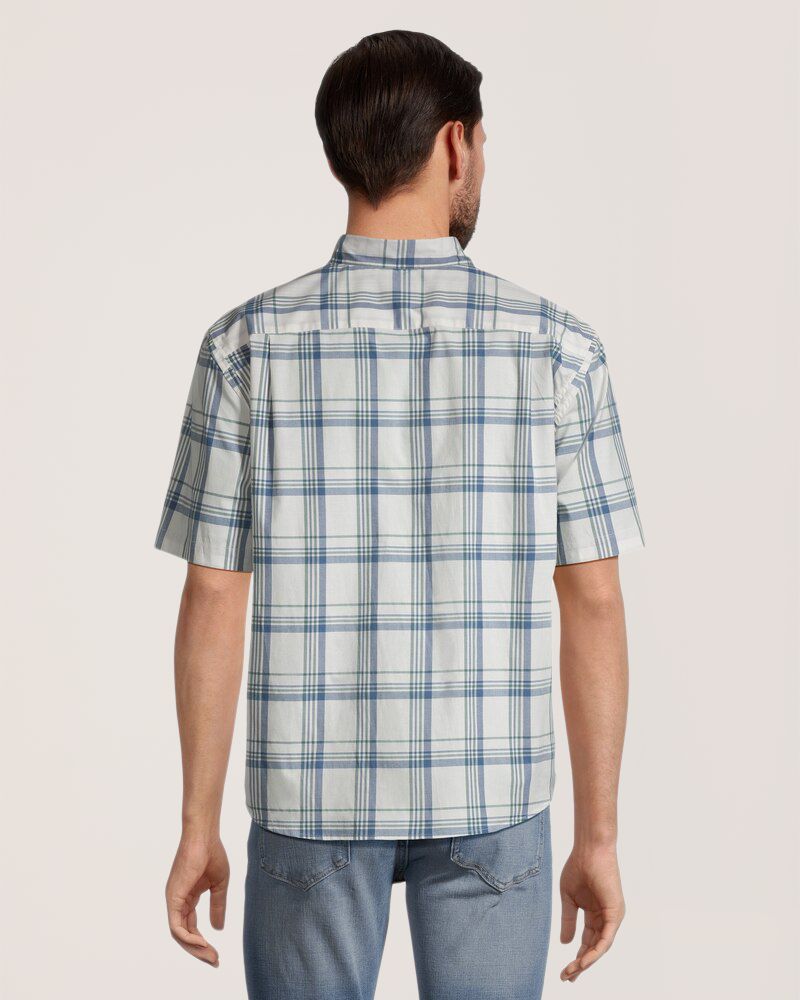 Denver Hayes Men's Plaid Sport Casual Classic Fit Shirt