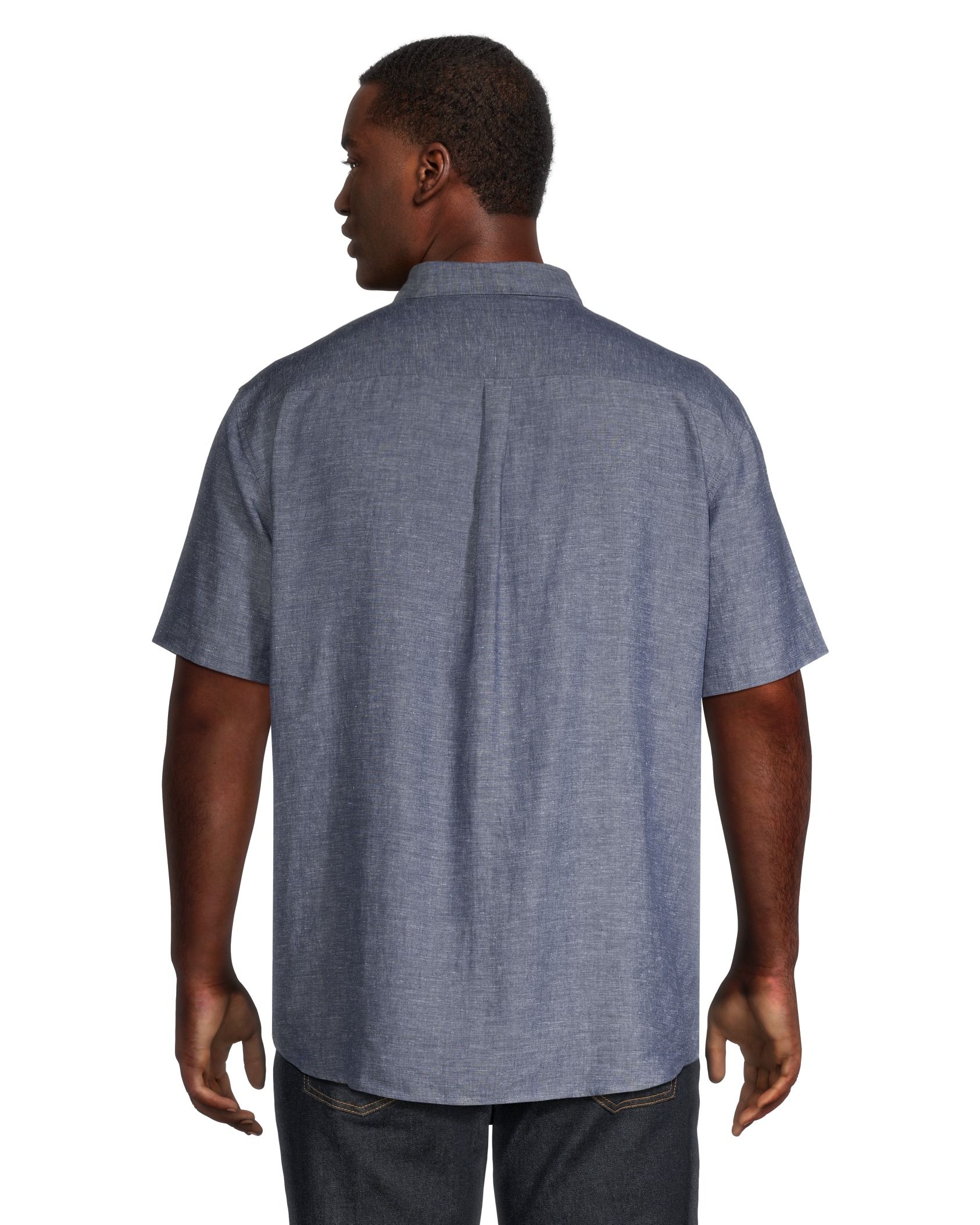 Denver Hayes Men's 50 Wash Classic Fit Chest Pocket Crewneck Cotton T Shirt