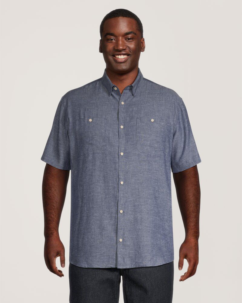 Chemise à manches courtes à coupe classique pour hommes, Denver Hayes