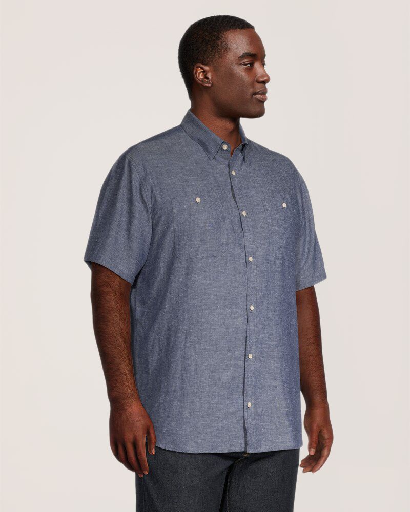 Chemise à manches courtes à coupe classique pour hommes, Denver Hayes