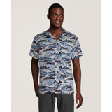 FarWest Men's Modern Fit All Over Print Short Sleeve Shirt Front_Flat