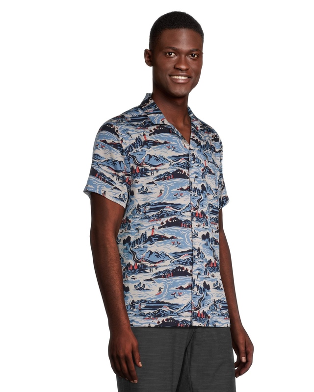 Chemisette Homme Friptspyg Chemise Hawaïenne Homme 100% Coton