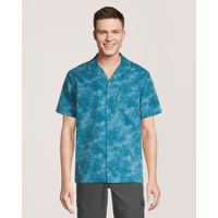 Chemise perforée de coupe moderne pour hommes, FarWest Front_Flat