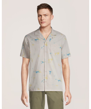 Chemise perforée de coupe moderne pour hommes, FarWest