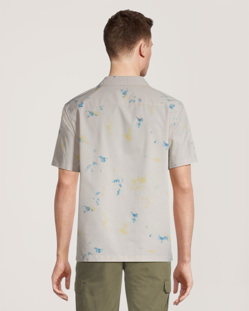 Chemise perforée de coupe moderne pour hommes, FarWest