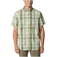 Chemise à carreaux à manches courtes pour hommes, Rapid Rivers, Columbia Front_Flat
