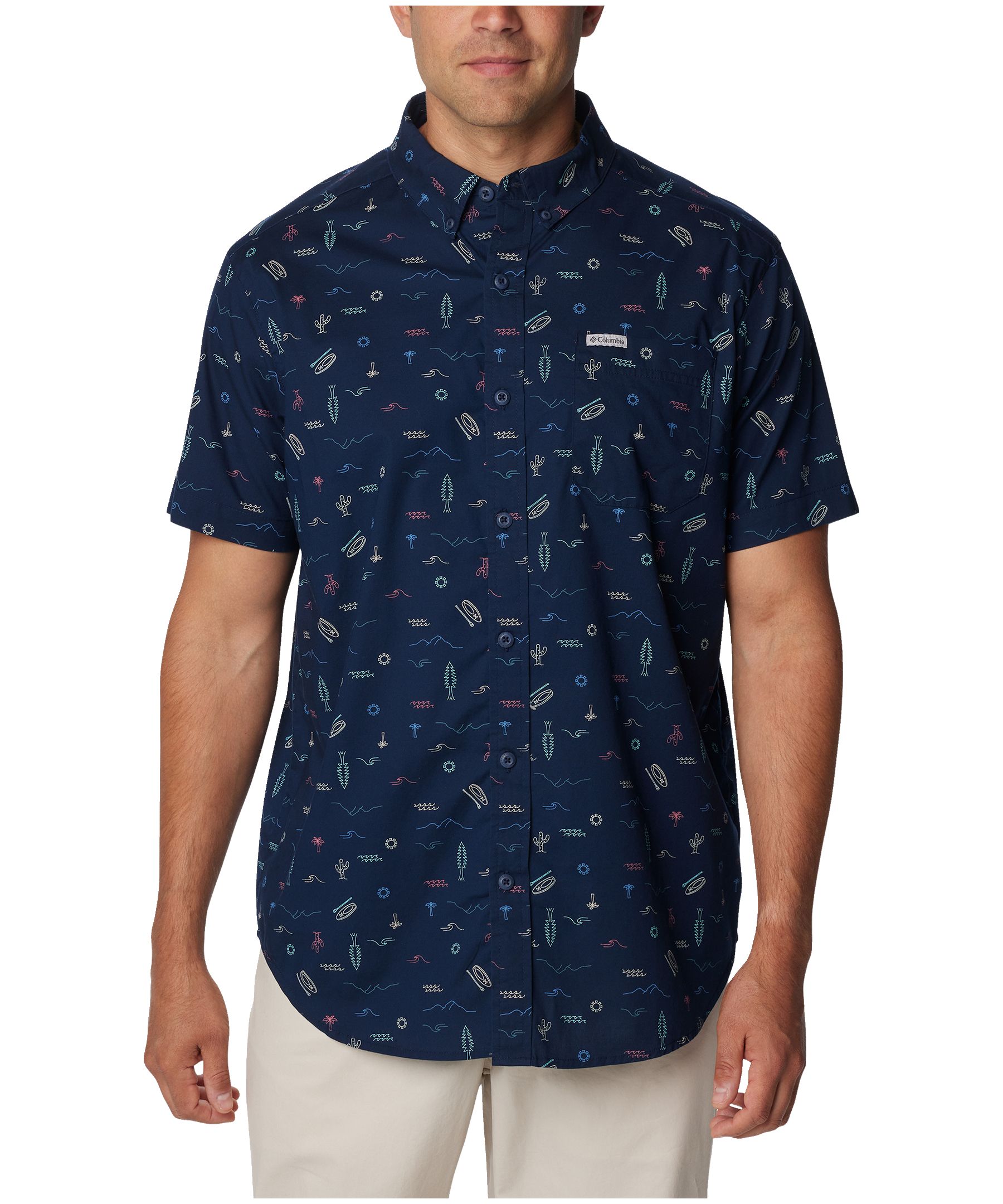 Columbia Men's Rapid Rivers Short Sleeve Printed Shirt | Marks