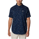 Columbia Men's Rapid Rivers Short Sleeve Printed Shirt Front_Flat