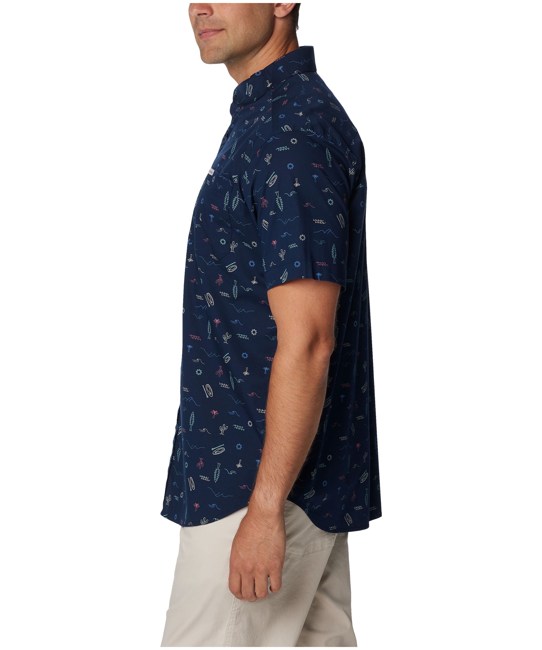 Columbia Men's Rapid Rivers Short Sleeve Printed Shirt