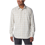 Chemise à carreaux à manches longues avec Omni-Shade pour hommes, Silver Ridge, Columbia Front_Flat