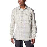 Chemise à carreaux à manches longues avec Omni-Shade pour hommes, Silver Ridge, Columbia Front_Flat